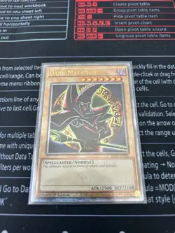 Yu-Gi-Oh Dark Magician Arkana Quarter Century Secret Rare RA04-EN106 1st Edition - Image 1