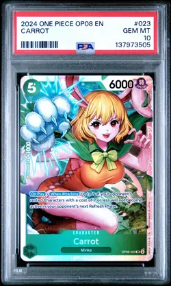 PSA 10 Carrot SR OP08-023 2024 One Piece Op08-Two Legends #023 - Image 1