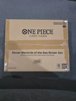 Bandai One Piece Card Game Seven Warlords of the Sea Binder Set English Binder - Image 1