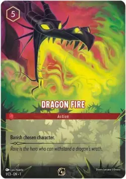 Lorcana Dragon Fire NM Holofoil Disney Lorcana Promo Cards - Image 1