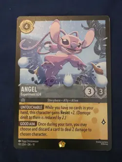 Disney Lorcana Winterspell - Angel - Experiment 624 - Legendary - 191/204 - Image 1