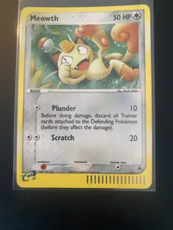pokemon cards- Meowth EX Series Collectors Tin 013 Promo - Image 1