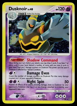 Pokemon Card - Dusknoir Stormfront 1/100 Holo Rare - Image 1