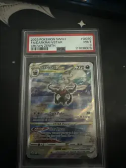 Darkrai VSTAR GG50/GG70 Crown Zenith: Galarian Gallery Holo Card PSA 9 - Image 1