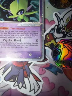 Pokemon TCG Celebi EX Ultra Rare Card 17/17 Pop Series 2 Promos - Image 3