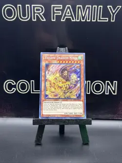 Yu-Gi-Oh Card - SHVA-EN013 - YELLOW DRAGON NINJA (secret rare holo) - NM Holo - Image 1