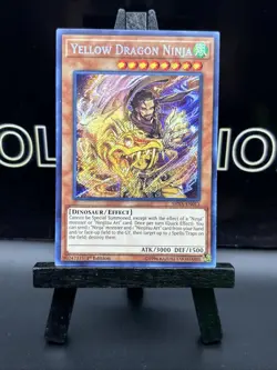 Yu-Gi-Oh Card - SHVA-EN013 - YELLOW DRAGON NINJA (secret rare holo) - NM Holo - Image 2