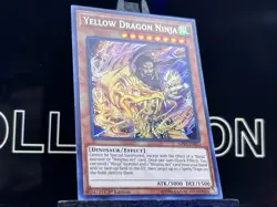 Yu-Gi-Oh Card - SHVA-EN013 - YELLOW DRAGON NINJA (secret rare holo) - NM Holo - Image 4