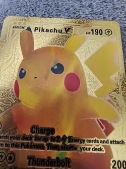 Pokemon Pikachu V Ultra Rare Full Art Foil Card 170/185 Vivid Voltage TCG - Image 2