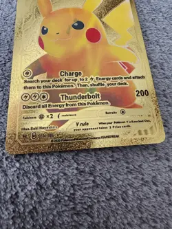 Pokemon Pikachu V Ultra Rare Full Art Foil Card 170/185 Vivid Voltage TCG - Image 3