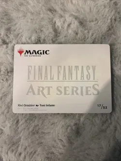 Mtg Vivi Ornitier Art Card GOLD STAMP SIGNED Final Fantasy - Image 2