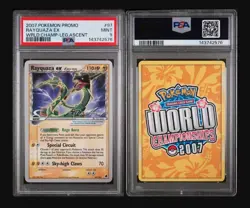 2007 Pokemon Card Rayquaza ex 97/101 PSA 9 MINT World Champion Promo NEW CERT - Image 3