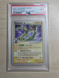 2007 Pokemon Card Rayquaza ex 97/101 PSA 9 MINT World Champion Promo NEW CERT - Image 4