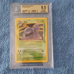 Pokemon Muk 1999 Fossil Unlimited Holo Rare BGS 9.5 Card #13/62 Pokemon TCG - Image 1