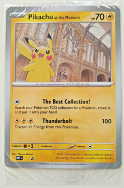 Pikachu at the Museum sealed MEP promo oversized promo card - Pokemon English - Image 1