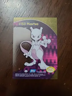 NM! Mewtwo PC5 #150 - Topps Pokemon Series 2 - Pokemon Card - Clear Plastic - Image 2