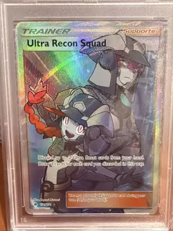 Ultra Recon Squad (Full Art) 131/131 Sm-Forbidden Light Holo PSA 9 Perfect Card - Image 2