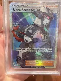 Ultra Recon Squad (Full Art) 131/131 Sm-Forbidden Light Holo PSA 9 Perfect Card - Image 3