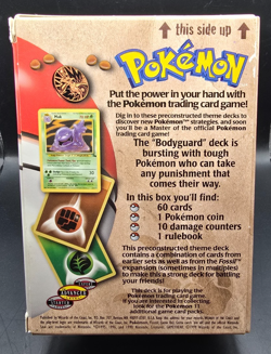 Pokemon TCG WOTC 1999 Fossil BodyGuard EMPTY Theme Deck with Rule Book Card List - Image 4