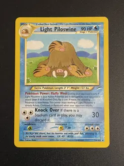 Light Piloswine | 26/105 | Neo Destiny | Rare | Pokemon Card | LP - Image 1