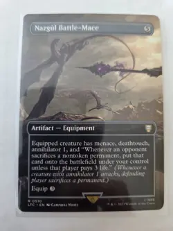mtg, Nazgul Battle-Mace (Borderless): the Lord of the Rings: NM - Image 1