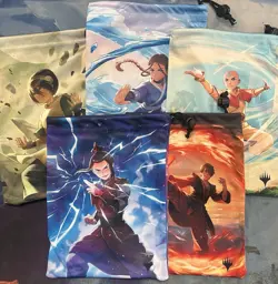 Avatar: The Last Airbender 5x Dice Bags Set Prerelease Promo Magic the Gathering - Image 1