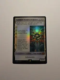 MTG Summon: Knights Of Round FOIL Final Fantasy Magic The Gathering - Image 1