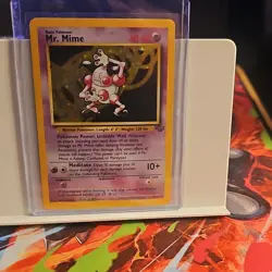 Pokemon Mr. Mime 6/64 Jungle Rare 1999 40 HP Vintage Wizards of the Coast - Image 1