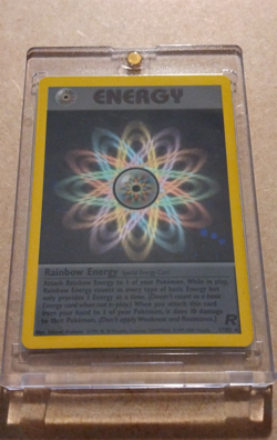 Pokemon Rainbow Energy 17/82 Team Rocket Rare Special Energy Vintage WOTC Card - Image 1