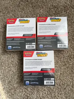Sealed Pokemon Scarlet & Violet Surging Sparks Booster Bundle x3 - Image 2