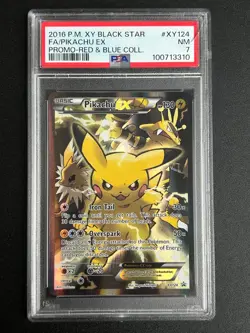 Pokemon TCG Pikachu EX Full Art Promo XY124 - PSA 7 - XY Promos - Image 1