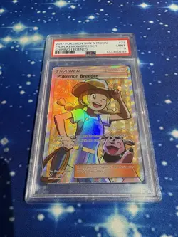 Pokemon TCG Pokemon Breeder Full Art 73/73 Shining Legends Holo Sun & Moon PSA 9 - Image 1