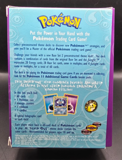 Pokemon TCG WOTC 2000 Base Set 2 Psych Out EMPTY Theme Deck with Rule Book - Image 2