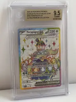 BGS 9.5💫 Pokemon | Scarlet & Violet | Terapagos ex SVP 165 | Black Star Promo - Image 1