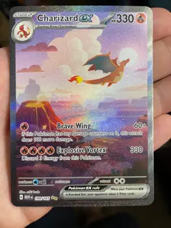 Charizard ex 199/165 Pokemon Scarlet & Violet 151 SIR Special Illustration Rare - Image 1