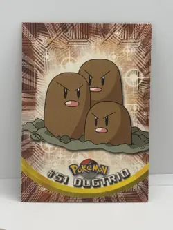Dugtrio #51 Topps Series 1 Non-Holo Black Logo Pokemon TCG NM - Image 1