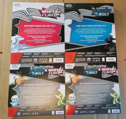 Pokemon Black Bolt & White Flare Binder Collections & 2 Unova Poster Collections - Image 2