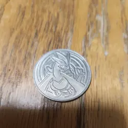 Pokemon TCG Promo Vintage 2001 Lugia Metal Coin Wizards Of The Coast - Image 1