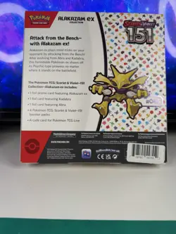 Pokemon Scarlet & Violet 151 Alakazam ex Collection Box Promo Booster 2023 - Image 2