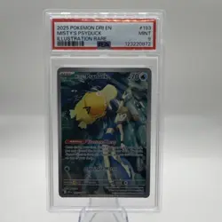 Pokemon TCG Misty's Psyduck Illustration Rare Holo 193/182 PSA 9 70 HP English - Image 1