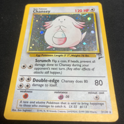 1999-2000 Vintage Wizards Pokemon Base Basic 2 Set Chansey 3/130 Holo Rare Used - Image 4