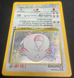 1999-2000 Vintage Wizards Pokemon Base Basic 2 Set Chansey 3/130 Holo Rare Used - Image 5