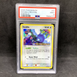 PSA 9 (POP 17) - Swablu 67/106 Reverse Holo - EX Emerald - Pokemon TCG - Image 1