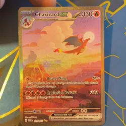 Pokemon Charizard ex 199/165 Special Illustration Rare Full Art Holo 330HP 2024 - Image 5