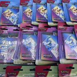 Pokemon TCG Prismatic Evolutions Tech Sticker Collection Blister Lot of 18 - Image 3