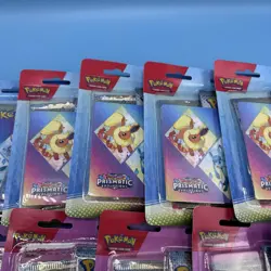 Pokemon TCG Prismatic Evolutions Tech Sticker Collection Blister Lot of 18 - Image 4
