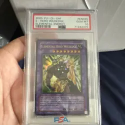 Konami Yu-Gi-Oh! Elemental Hero Wildedge EEN-EN035 PSA 10 GEM MT Ultra Rare POP4 - Image 1