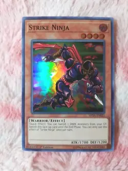 2X Yu-gi-oh! Strike Ninja SHVA-EN021 Super Rare 1st Edition Shadows in Valhalla - Image 4