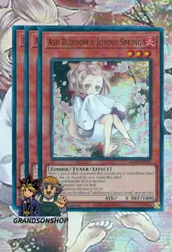 Yu-Gi-Oh! 3X Ash Blossom & Joyous Spring (Alt Art) RA04-EN025 Ultra Rare - Image 1
