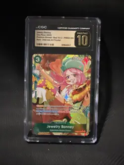 One Piece CCG Jewelry Bonney Prb02-004 CHC PRISTINE 10 Alternate Art - Image 1